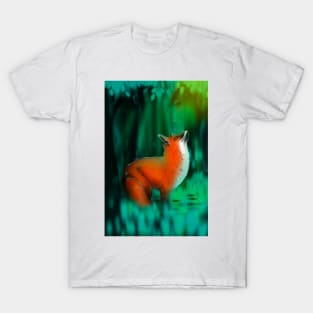 Fox in magical forest T-Shirt